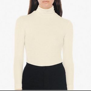 American Apparel Cream Turtleneck
